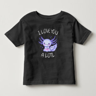 Eu te amo muito Axolotl no amor à T-Shirt