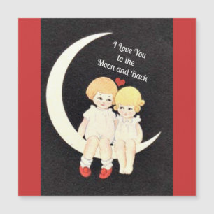Eu te amo na lua e atrás, design popular