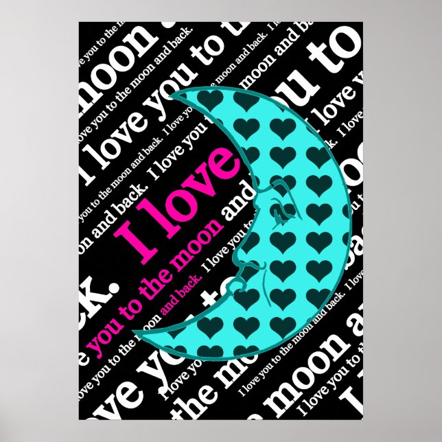 Eu te amo na lua e na Poster (Frente)