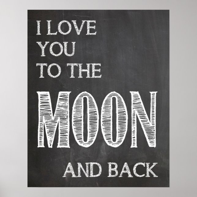Eu te amo na lua e na poster (Frente)