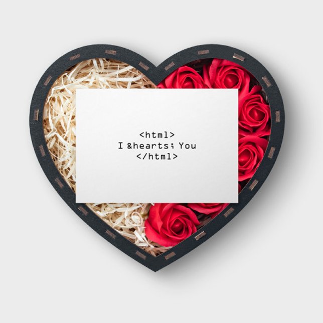 Eu te amo no cartão HTML (Create your own Valentine's Day greeting card.)