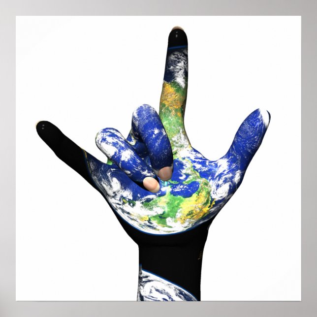 Eu Te Amo O Planeta Terra Poster (Frente)