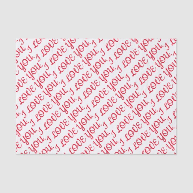 EU TE AMO. Papel de Seda (Frente )