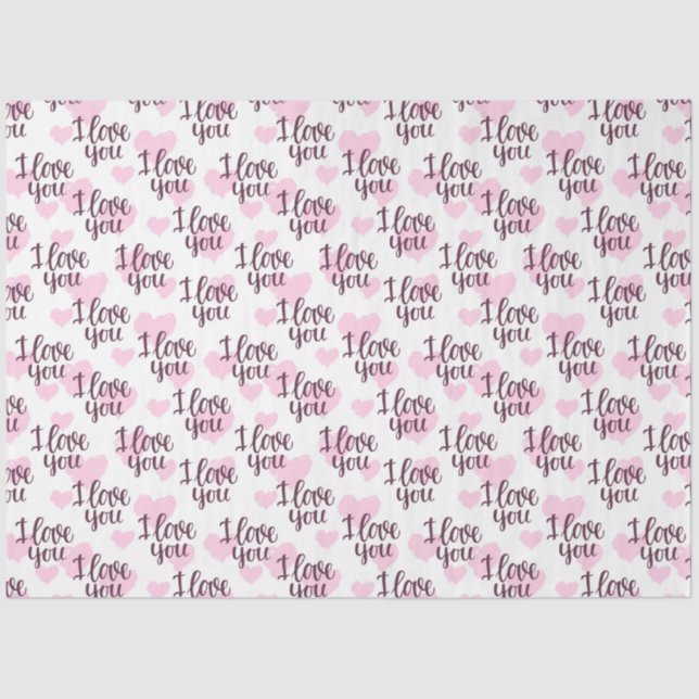 Eu Te Amo Papel Tecidual (Frente )