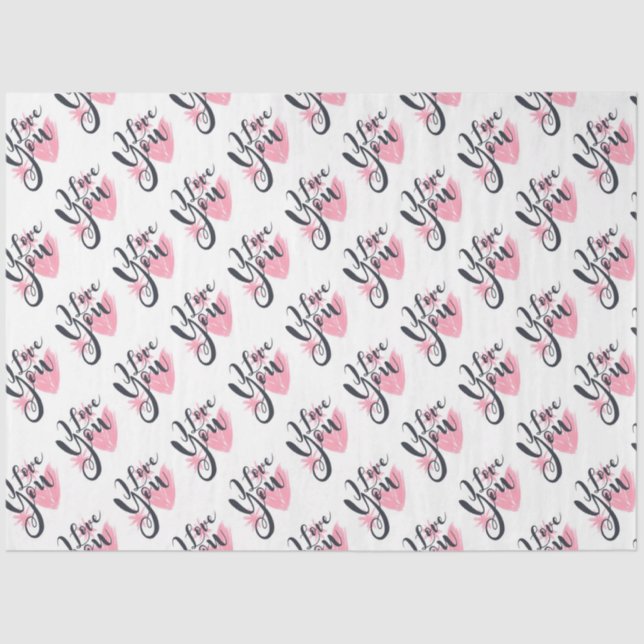 Eu Te Amo Papel Tecidual (Frente )