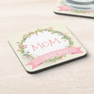 Eu te amo porta copos do dia das mães   da mamã