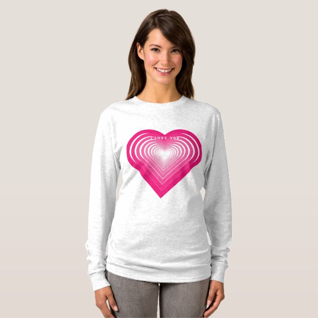 Eu Te Amo Presente De Camiseta (Frente Completa)