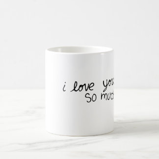 Eu te amo tanto caneca de café