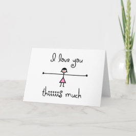 Eu te amo tanto cartão