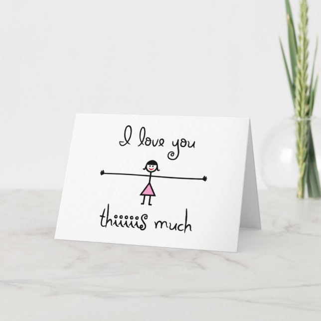 Eu te amo tanto cartão (Frente)