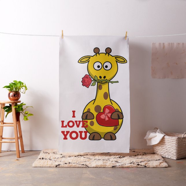 eu te amo tecido de girafa (In Situ)