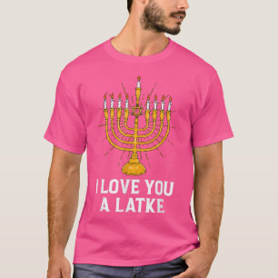 Eu Te Amo Uma Camiseta Chanukah Chanukah Engraçada