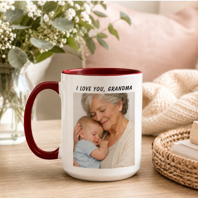 Eu Te Amo Vovó Caneca | Dia dos Avós (I Love You Grandma Mug | Grandparents Day)