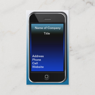 eu telefono ao tipo cartão de visita