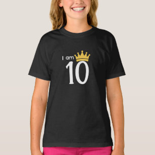 Eu Tenho 10 Anos Camiseta de Aniversário Personali