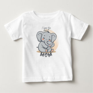 Eu Tenho a Melhor MÃE – Camiseta de Elefante Fofa
