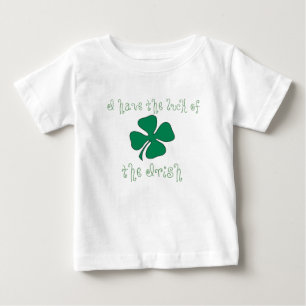 Eu tenho a sorte do t-shirt infantil irlandês