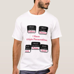 Eu tenho camisetas engraçadas das personalidades