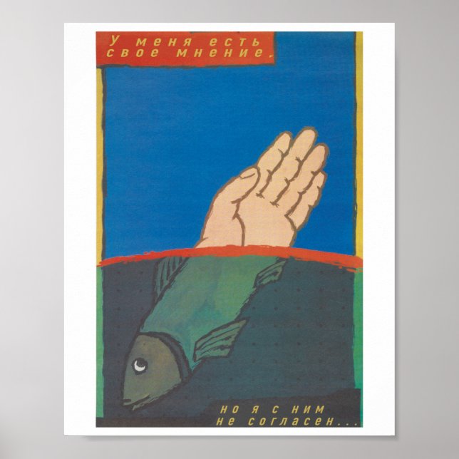 Eu Tenho Minha Própria Opinião Poster soviético (Frente)