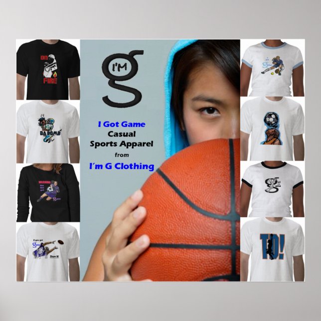 Eu tenho Poster de jogo de "G Clothing" (Frente)