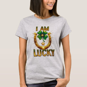Eu Tenho Sorte - Design de Camisa Simbólica Negrit
