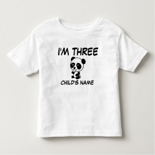 EU TENHO TRÊS (3 ANOS) T-shirts personalizadas