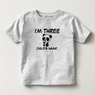 EU TENHO TRÊS (3 ANOS) T-shirts personalizadas