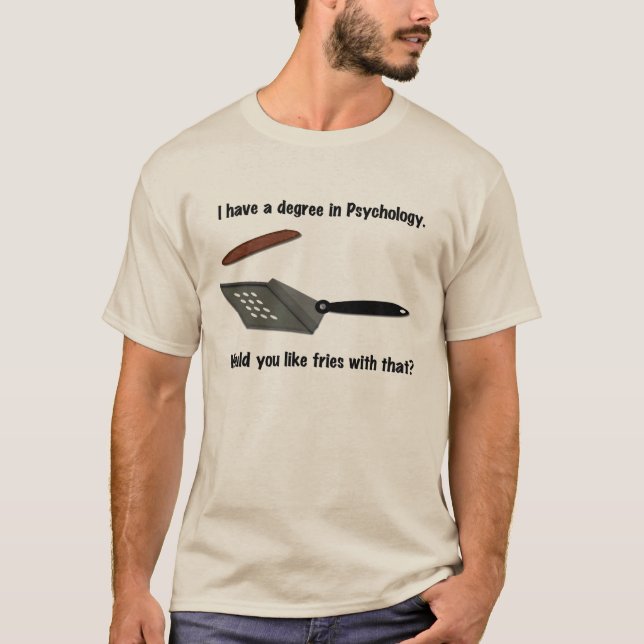 Eu tenho um grau no t-shirt da psicologia (Frente)