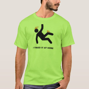 Eu tentei-o em casa camisa