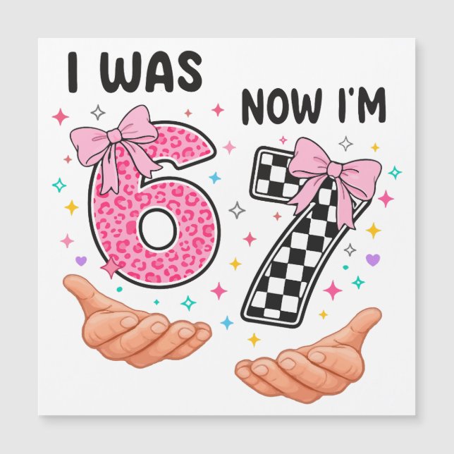 Eu tinha 6 anos agora eu tenho 7 números de aniver (Frente)