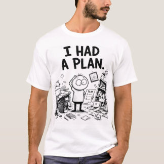 Eu Tinha uma Camiseta Divertida com um Plano