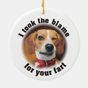Eu tomei a culpa para o seu Fart enfeites de natal