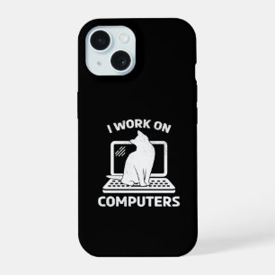 Eu Trabalho Com Computadores Amante de Gato Engraç