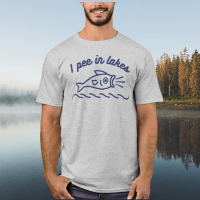 Eu Urino Em Camisas Engraçadas De Pesca Em Lagos (Criador carregado)