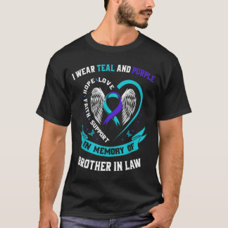Eu Uso Camisa de Conscientização Roxo Turquesa Irm