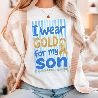 Eu Uso Dourado para Minha Camisa de Conscientizaçã