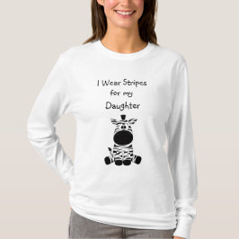 Eu Uso Listras para a Camisa de Conscientização da