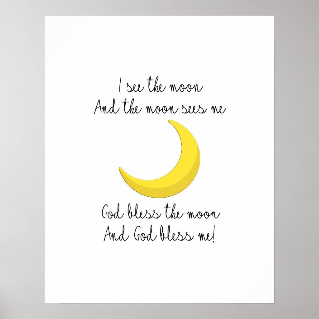 Eu vejo a Poster da lua (Frente)