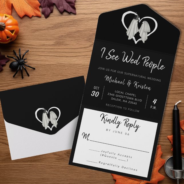 Eu Vejo Casamento de Halloween De Fantasmas Da Pes (Criador carregado)