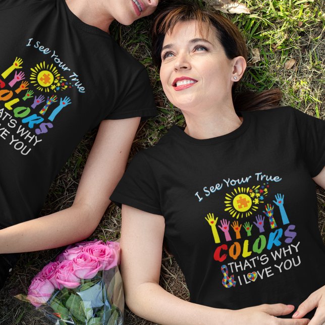 Eu Vejo Suas Verdadeiras Cores Camiseta de Conscie (Criador carregado)