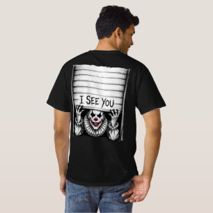Eu Vejo Você - Camiseta de Halloween de Terror de 