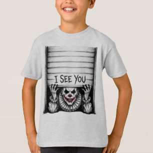 Eu Vejo Você - Camiseta de Terror do Palhaço Assus