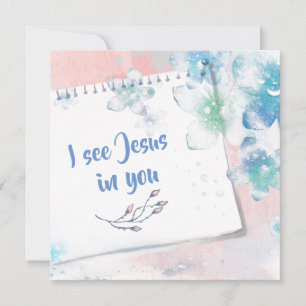 Eu ver Jesus em você