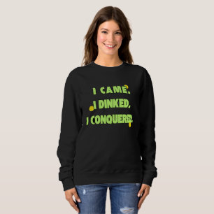 Eu vim eu bebi eu conquistei camiseta de humor sua