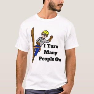 Eu Viro Muitas Pessoas Na T-shirt Do Elétrico Line