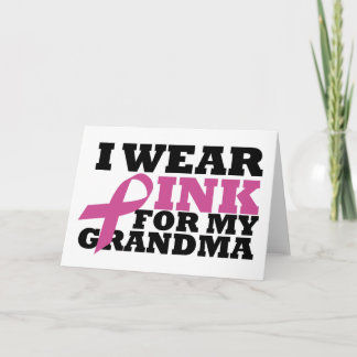 Eu visto o rosa para meu cartão da avó