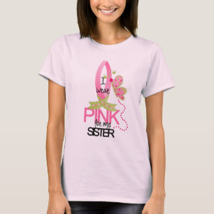 Eu visto o rosa para meu t-shirt da irmã