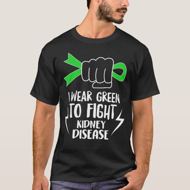 Eu Visto Verde Para Combater A Camisa Da Doença Do (Frente)