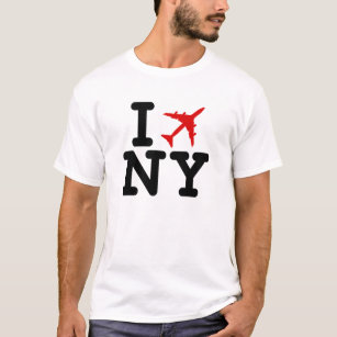 Eu vôo o t-shirt do avião de NY (amor NY de I)