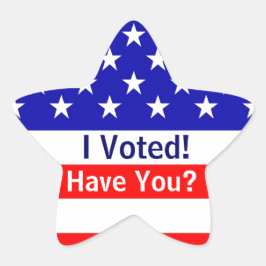 Eu Votei Eleição Dos Autocolantes De Bandeiras Ame